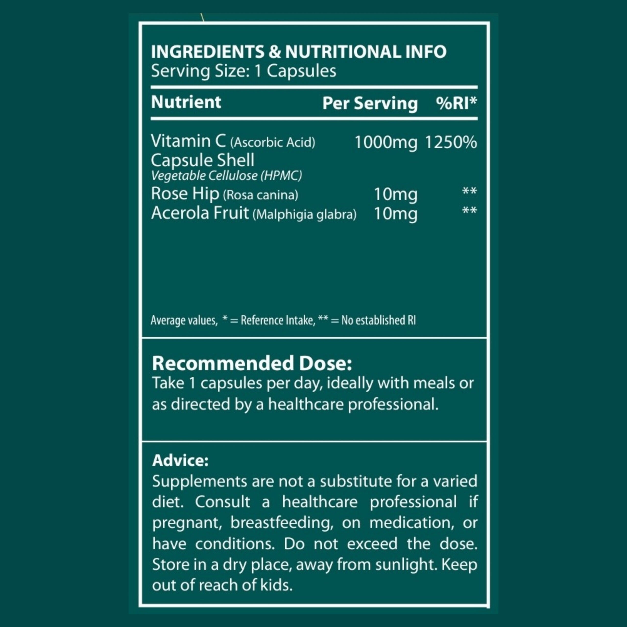 High Strength Vitamin C Complex 1000mg - Image 9